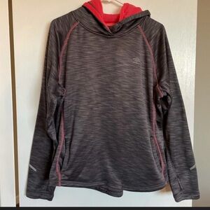 Umbro Charcoal Hoodie with Red Details